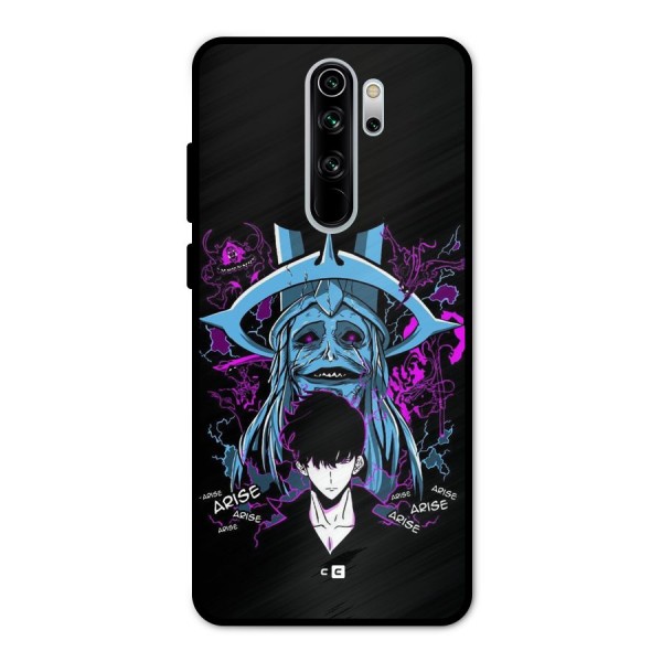 Jinwoo Arise Metal Back Case for Redmi Note 8 Pro