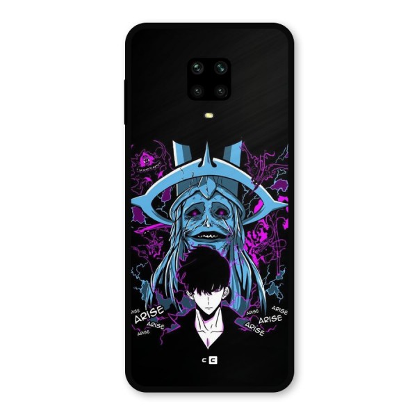 Jinwoo Arise Metal Back Case for Redmi Note 9 Pro Max