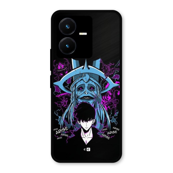 Jinwoo Arise Metal Back Case for Vivo Y22