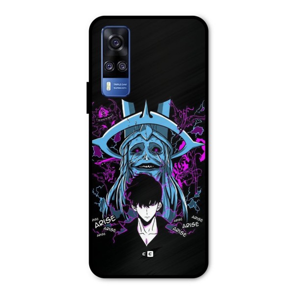 Jinwoo Arise Metal Back Case for Vivo Y51A