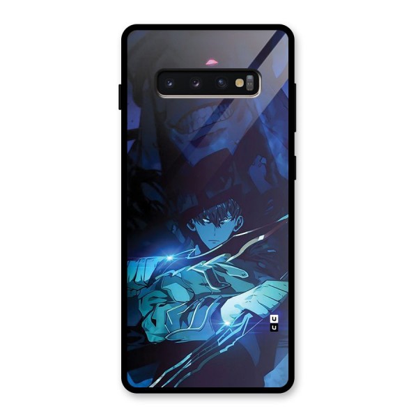 Jinwoo Fighting Mode Glass Back Case for Galaxy S10 Plus