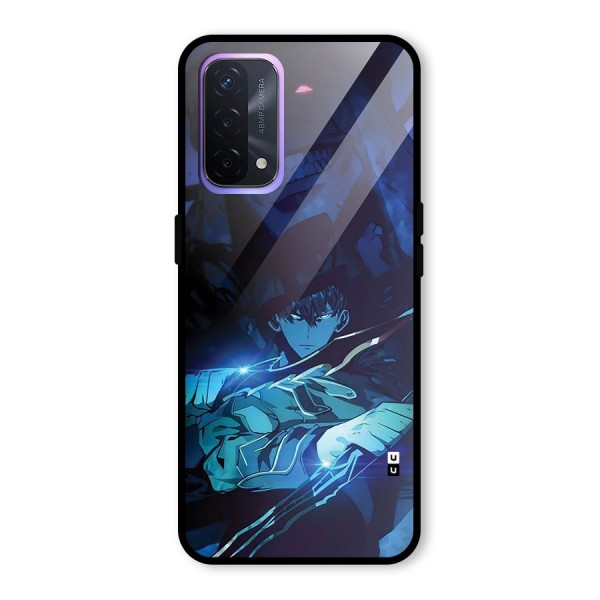 Jinwoo Fighting Mode Glass Back Case for Oppo A74 5G