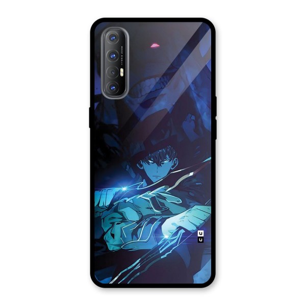 Jinwoo Fighting Mode Glass Back Case for Oppo Reno3 Pro
