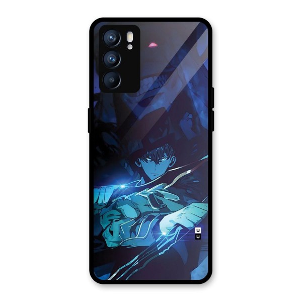 Jinwoo Fighting Mode Glass Back Case for Oppo Reno6 5G