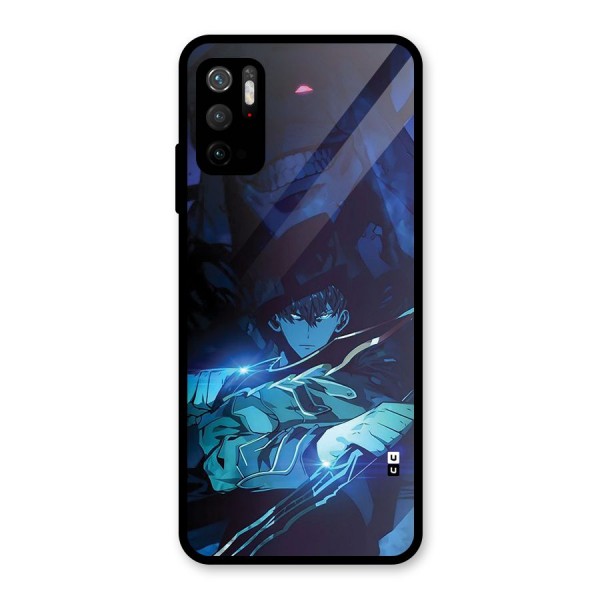 Jinwoo Fighting Mode Glass Back Case for Poco M3 Pro 5G