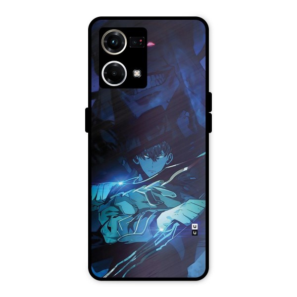 Jinwoo Fighting Mode Metal Back Case for Oppo F21 Pro 4G