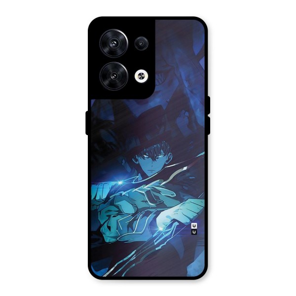 Jinwoo Fighting Mode Metal Back Case for Oppo Reno8 5G