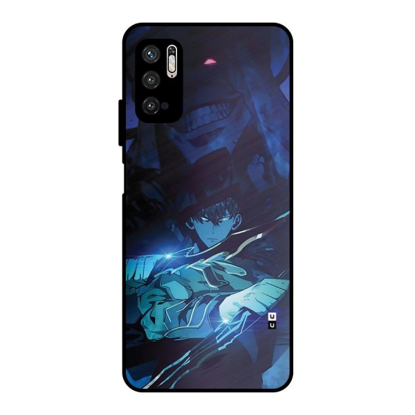 Jinwoo Fighting Mode Metal Back Case for Poco M3 Pro 5G