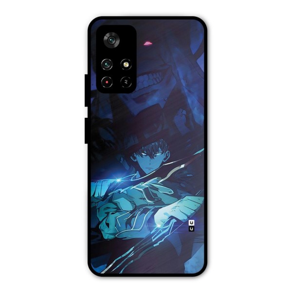 Jinwoo Fighting Mode Metal Back Case for Poco M4 Pro 5G