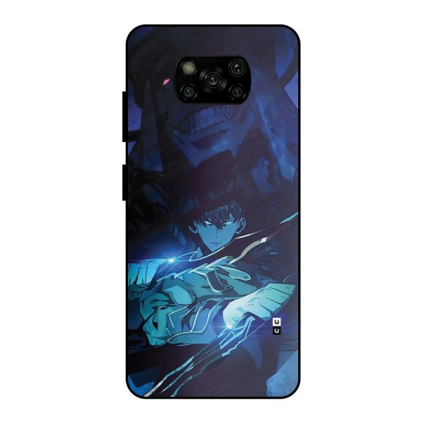 Jinwoo Fighting Mode Metal Back Case for Poco X3