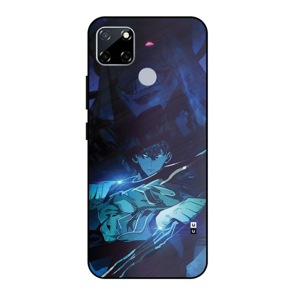 Jinwoo Fighting Mode Metal Back Case for Realme Narzo 30A
