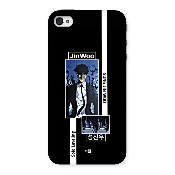 Jinwoo Sung In A Battle Form Back Case for iPhone 4 4s