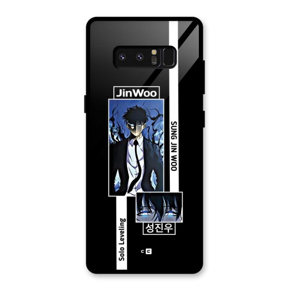 Jinwoo Sung In A Battle Form Glass Back Case for Galaxy Note 8