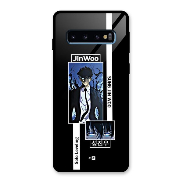 Jinwoo Sung In A Battle Form Glass Back Case for Galaxy S10