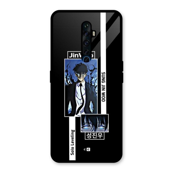 Jinwoo Sung In A Battle Form Glass Back Case for Oppo Reno2 F