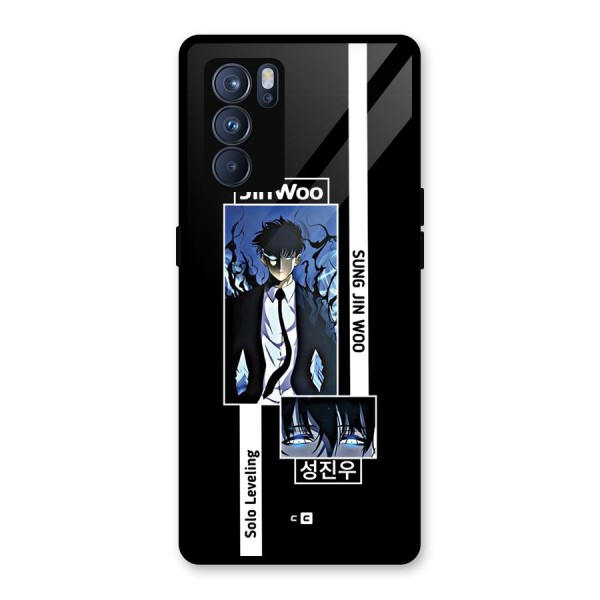 Jinwoo Sung In A Battle Form Glass Back Case for Oppo Reno6 Pro 5G