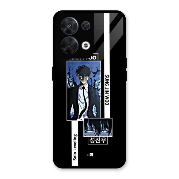 Jinwoo Sung In A Battle Form Glass Back Case for Oppo Reno8 5G