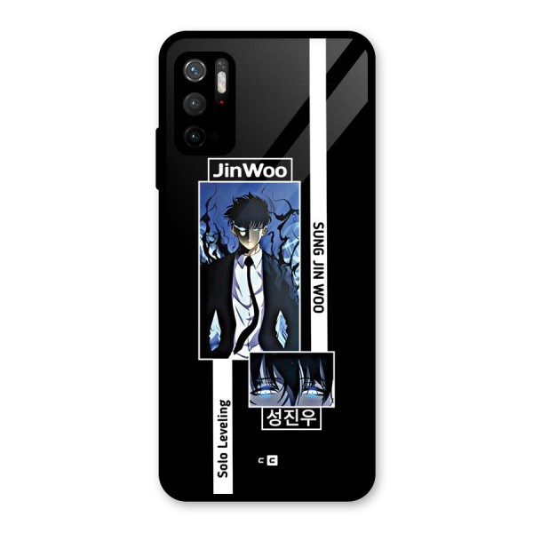 Jinwoo Sung In A Battle Form Glass Back Case for Poco M3 Pro 5G