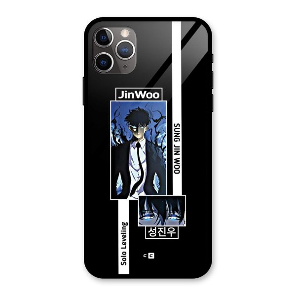 Jinwoo Sung In A Battle Form Glass Back Case for iPhone 11 Pro Max