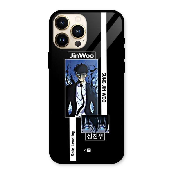 Jinwoo Sung In A Battle Form Glass Back Case for iPhone 13 Pro Max