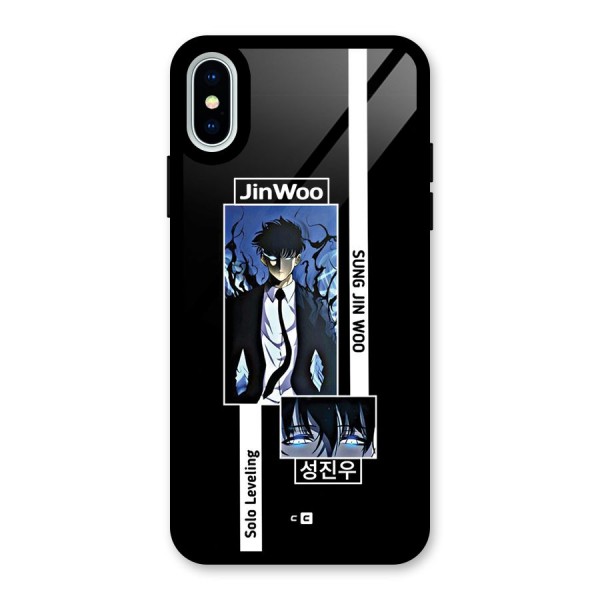 Jinwoo Sung In A Battle Form Glass Back Case for iPhone X