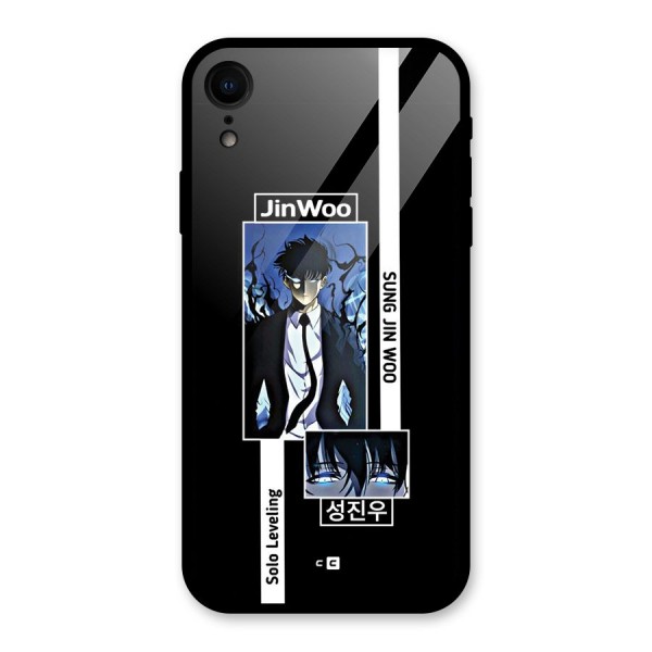 Jinwoo Sung In A Battle Form Glass Back Case for iPhone XR
