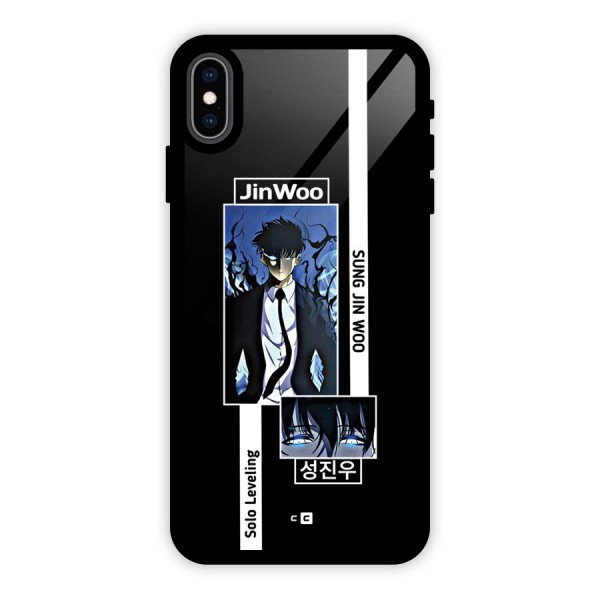Jinwoo Sung In A Battle Form Glass Back Case for iPhone XS Max