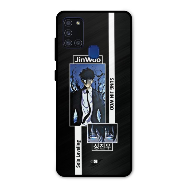 Jinwoo Sung In A Battle Form Metal Back Case for Galaxy A21s