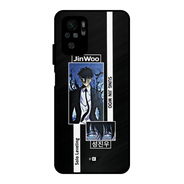 Jinwoo Sung In A Battle Form Metal Back Case for Redmi Note 10