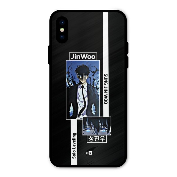 Jinwoo Sung In A Battle Form Metal Back Case for iPhone X