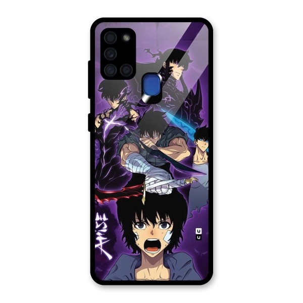 Jinwoo Sung Stance Glass Back Case for Galaxy A21s