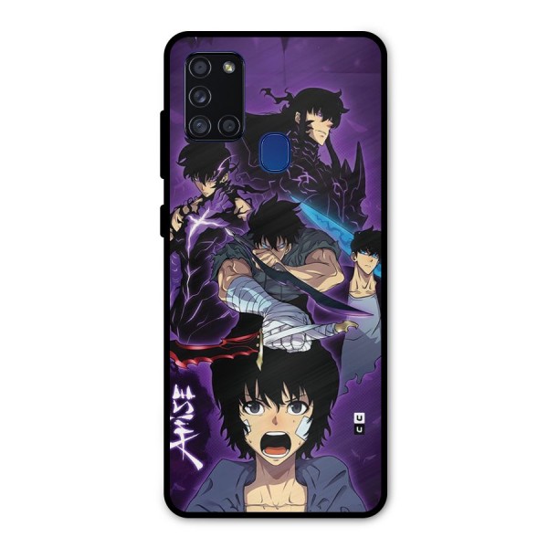 Jinwoo Sung Stance Metal Back Case for Galaxy A21s