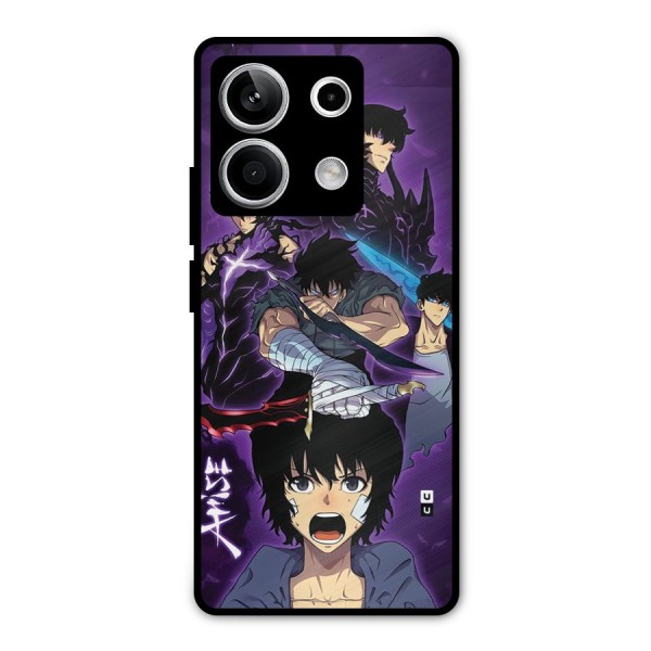 Jinwoo Sung Stance Metal Back Case for Redmi Note 13 5G