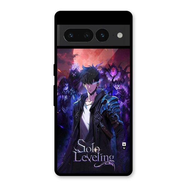 Jinwoo With Knights Glass Back Case for Google Pixel 7 Pro