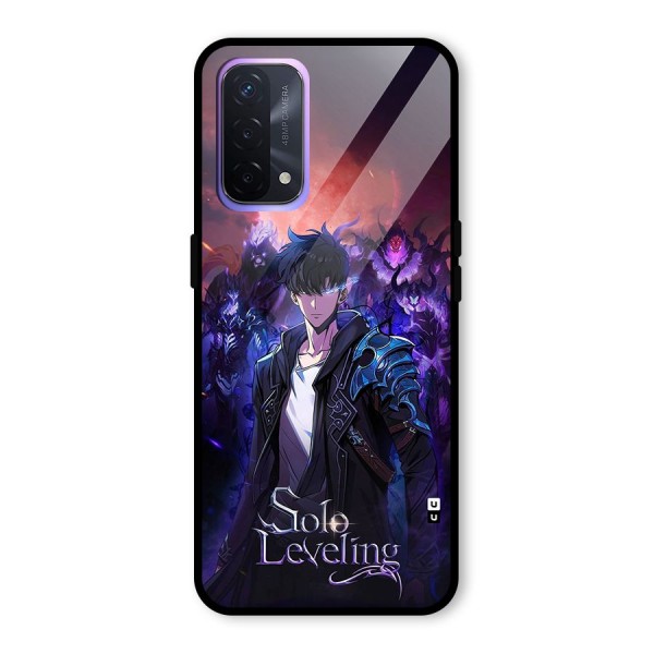 Jinwoo With Knights Glass Back Case for Oppo A74 5G