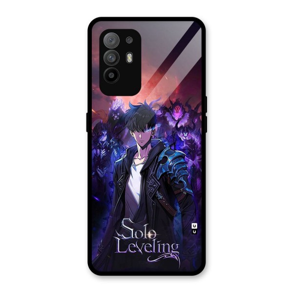 Jinwoo With Knights Glass Back Case for Oppo F19 Pro Plus 5G