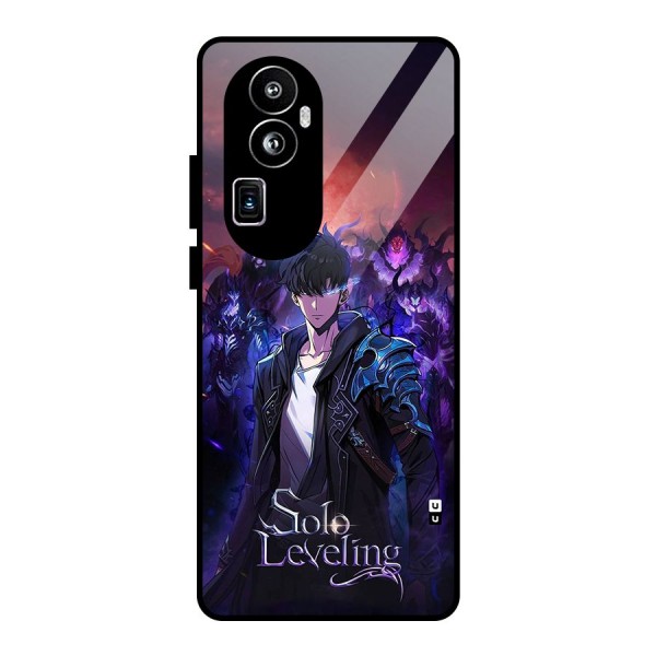 Jinwoo With Knights Glass Back Case for Oppo Reno10 Pro Plus
