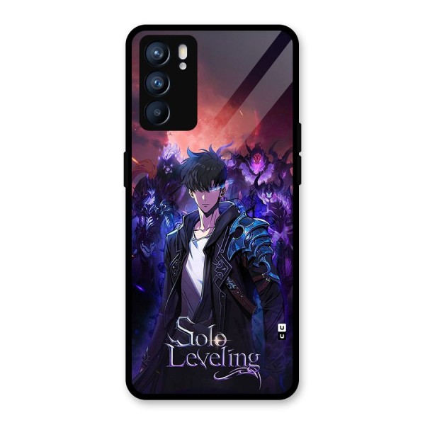 Jinwoo With Knights Glass Back Case for Oppo Reno6 5G