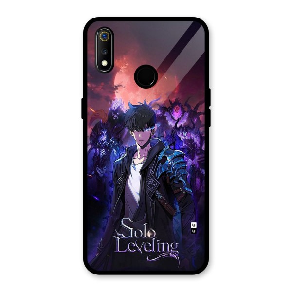 Jinwoo With Knights Glass Back Case for Realme 3