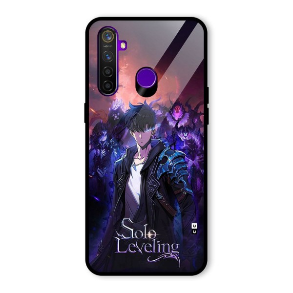 Jinwoo With Knights Glass Back Case for Realme 5 Pro