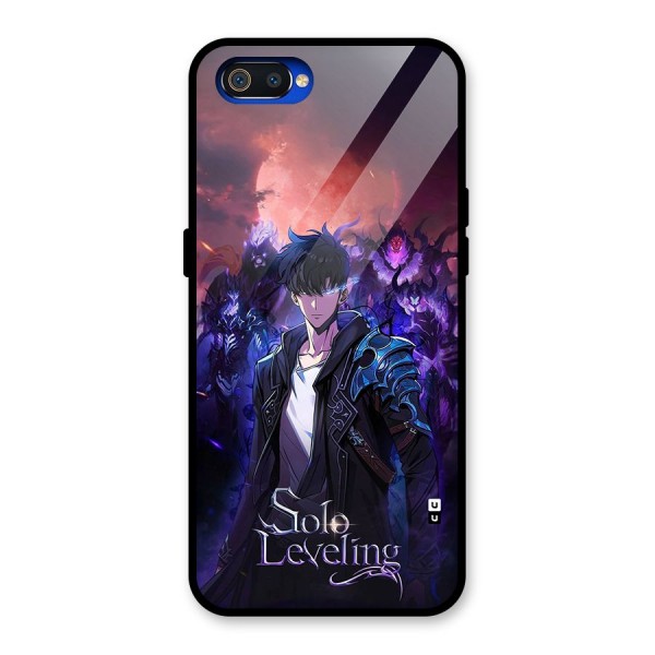 Jinwoo With Knights Glass Back Case for Realme C2