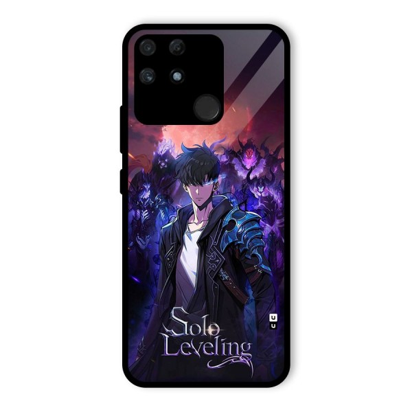 Jinwoo With Knights Glass Back Case for Realme Narzo 50A