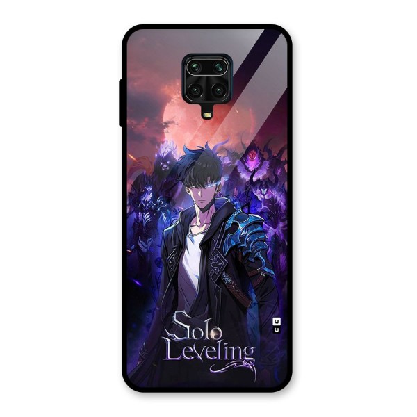 Jinwoo With Knights Glass Back Case for Redmi Note 9 Pro Max
