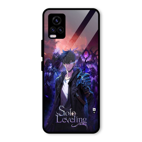 Jinwoo With Knights Glass Back Case for Vivo V20 2021