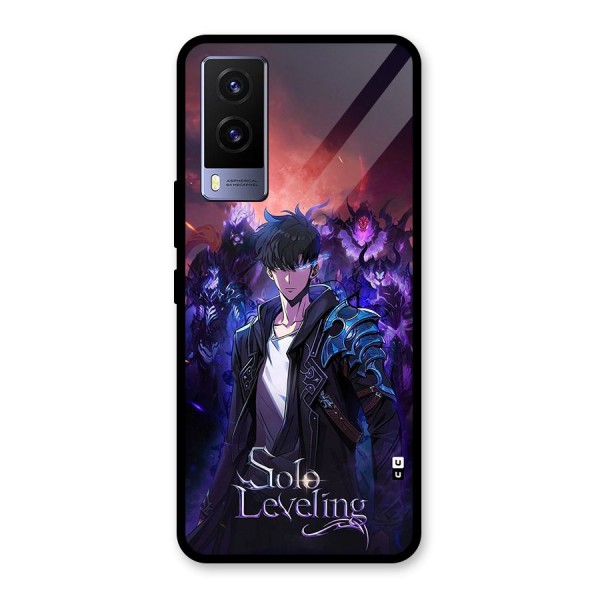 Jinwoo With Knights Glass Back Case for Vivo V21e 5G