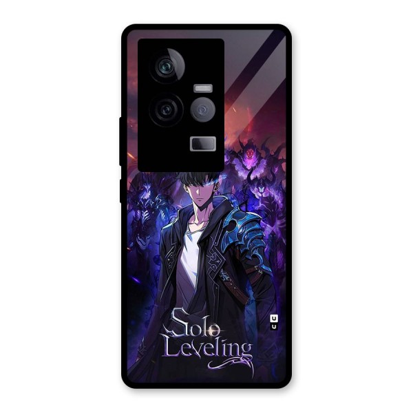 Jinwoo With Knights Glass Back Case for Vivo iQOO 11 5G