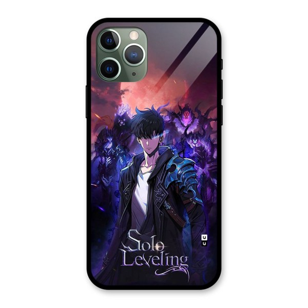 Jinwoo With Knights Glass Back Case for iPhone 11 Pro