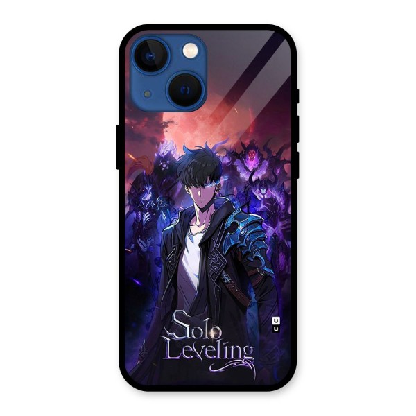 Jinwoo With Knights Glass Back Case for iPhone 13 Mini