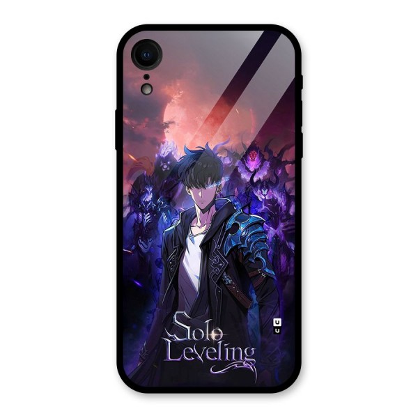 Jinwoo With Knights Glass Back Case for iPhone XR