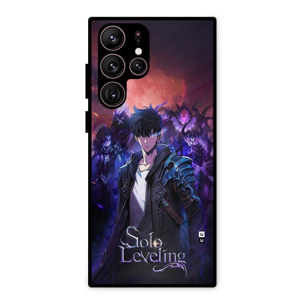 Jinwoo With Knights Metal Back Case for Galaxy S22 Ultra 5G